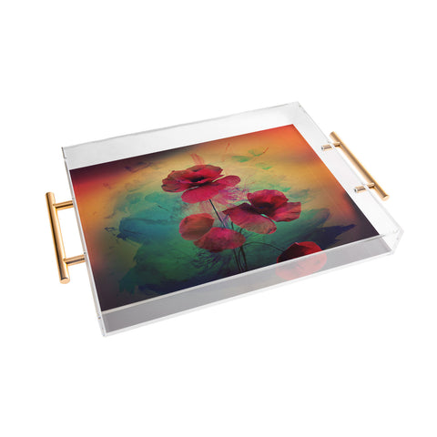 Deniz Ercelebi Poppies Acrylic Tray