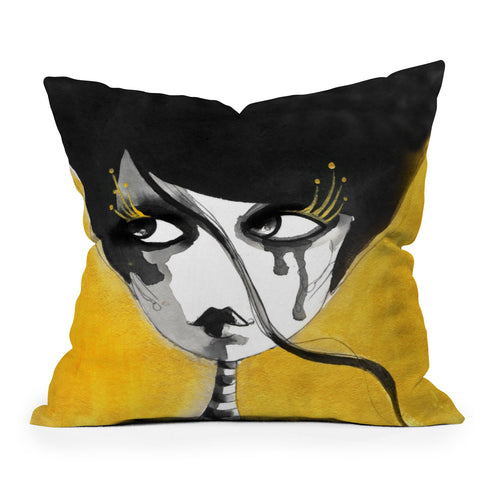 Deniz Ercelebi Royal Lashes Outdoor Throw Pillow