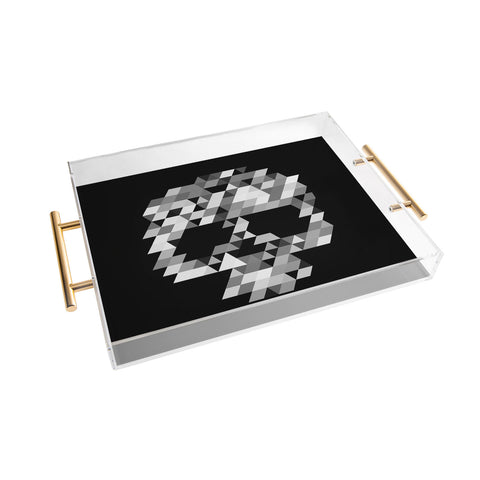 Deniz Ercelebi Skull BW B Acrylic Tray