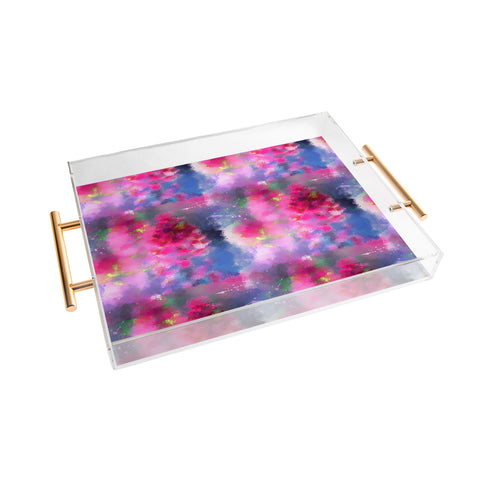 Deniz Ercelebi Spring floral paint 1 Acrylic Tray