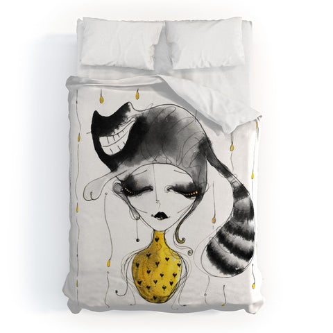 Deniz Ercelebi The Smile Duvet Cover