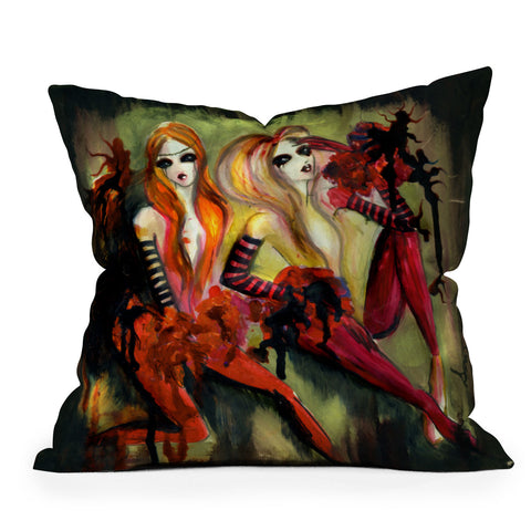 Deniz Ercelebi Twins 1 Outdoor Throw Pillow