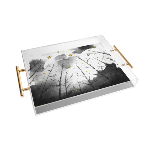 Deniz Ercelebi Woods And Stars Acrylic Tray
