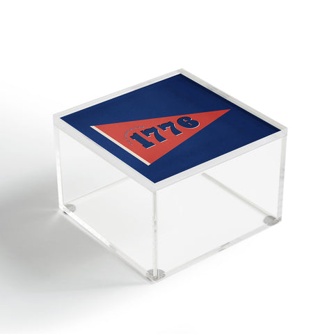 DENY Designs 1776 Pennant Acrylic Box