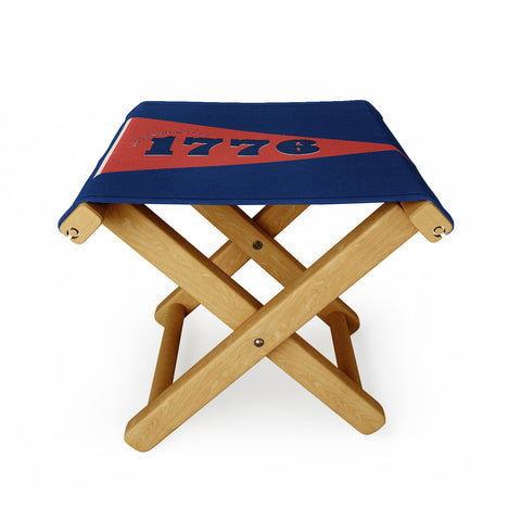 DENY Designs 1776 Pennant Folding Stool