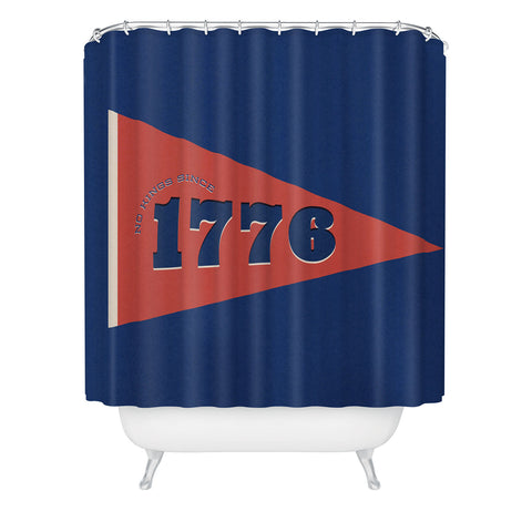 DENY Designs 1776 Pennant Shower Curtain