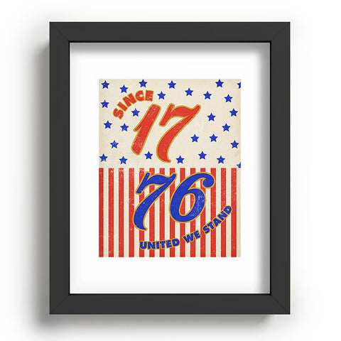 DENY Designs 1776 Stars Recessed Framing Rectangle