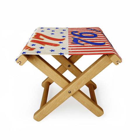 DENY Designs 1776 Stars Folding Stool