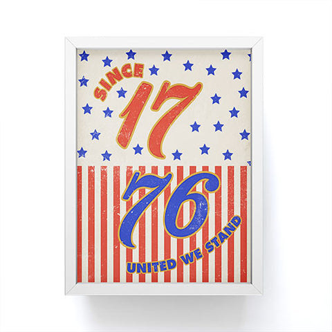 DENY Designs 1776 Stars Framed Mini Art Print