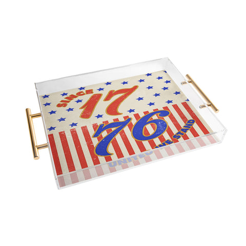 DENY Designs 1776 Stars Acrylic Tray