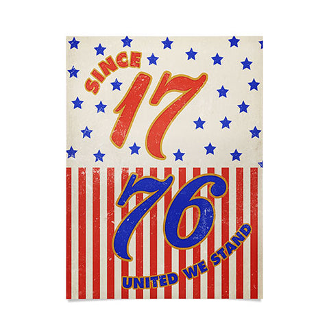 DENY Designs 1776 Stars Poster