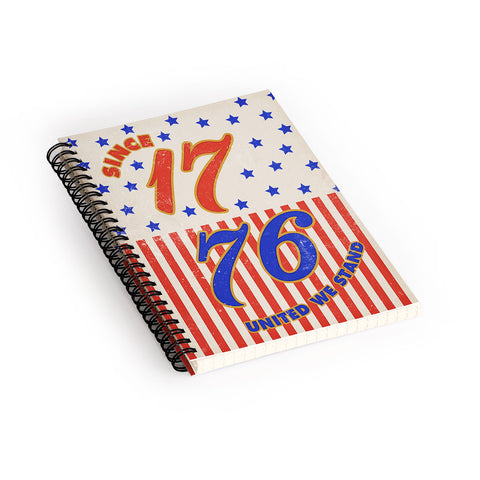 DENY Designs 1776 Stars Spiral Notebook