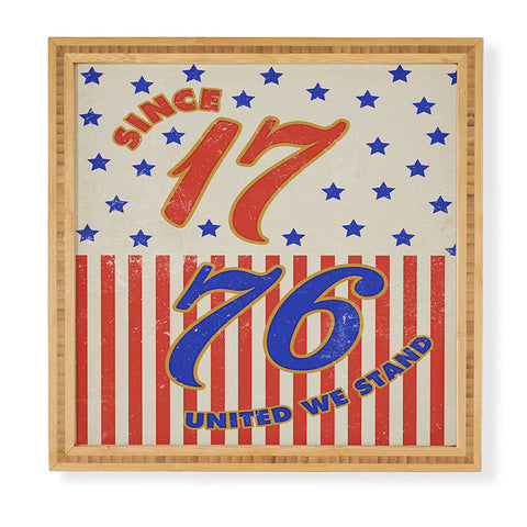 DENY Designs 1776 Stars Framed Wall Art
