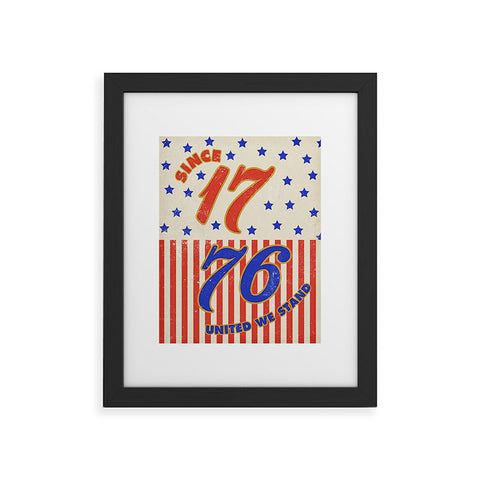 DENY Designs 1776 Stars Framed Art Print