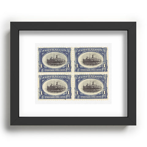 DENY Designs 1901 1c Fast Lake Navigation Stamps Recessed Framing Rectangle