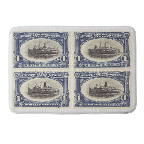 DENY Designs 1901 1c Fast Lake Navigation Stamps Memory Foam Bath Mat