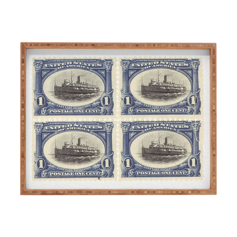 DENY Designs 1901 1c Fast Lake Navigation Stamps Rectangular Tray