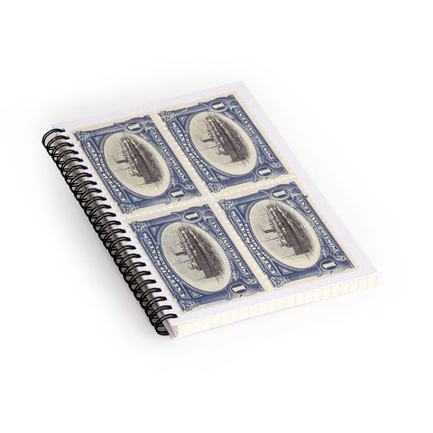 DENY Designs 1901 1c Fast Lake Navigation Stamps Spiral Notebook