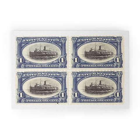 DENY Designs 1901 1c Fast Lake Navigation Stamps Welcome Mat