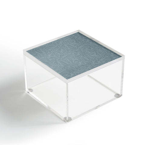 DENY Designs Abstract Lines Blue Acrylic Box