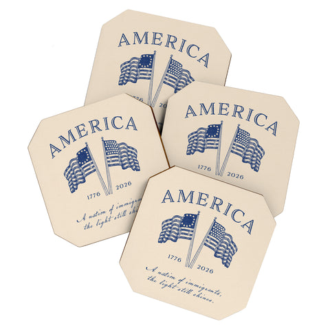 DENY Designs America250 Coaster Set