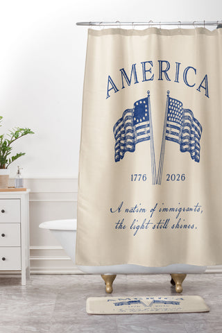 DENY Designs America250 Shower Curtain And Mat