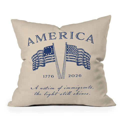 DENY Designs America250 Throw Pillow