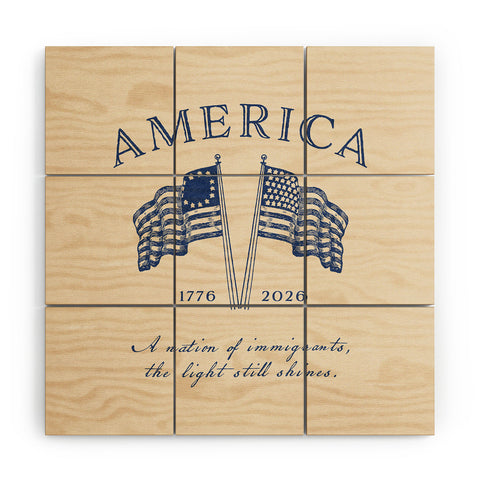 DENY Designs America250 Wood Wall Mural