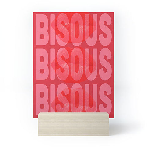 DENY Designs Bisous Mini Art Print