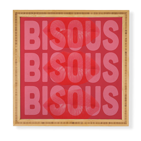 DENY Designs Bisous Framed Wall Art