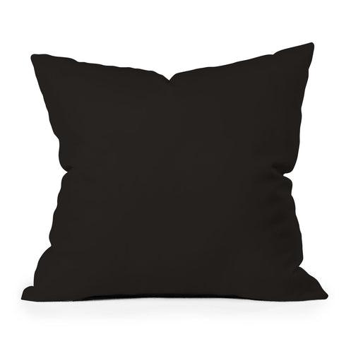 DENY Designs Black C Outdoor Throw Pillow