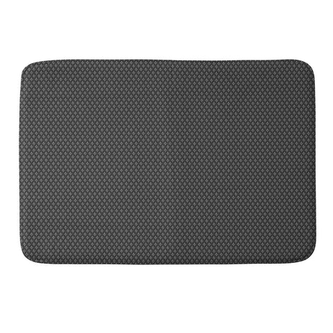 DENY Designs Block Print Dot Black Memory Foam Bath Mat