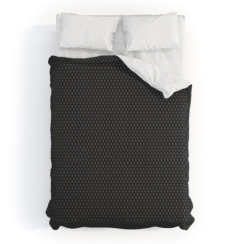 DENY Designs Block Print Dot Black Comforter