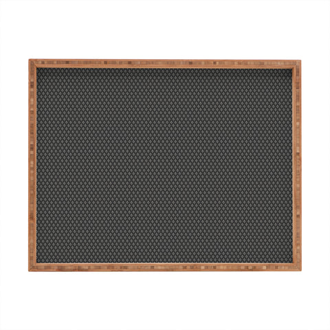 DENY Designs Block Print Dot Black Rectangular Tray