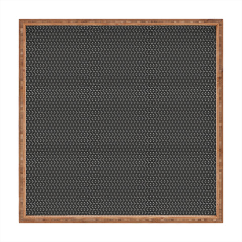 DENY Designs Block Print Dot Black Square Tray