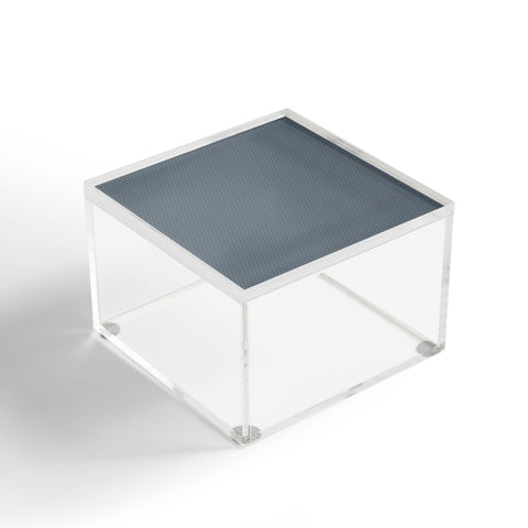 DENY Designs Block Print Dot Blue Acrylic Box