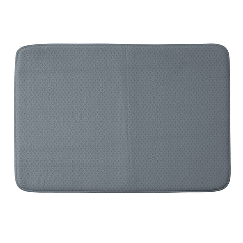 DENY Designs Block Print Dot Blue Memory Foam Bath Mat