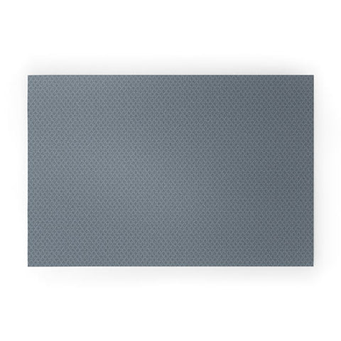 DENY Designs Block Print Dot Blue Welcome Mat