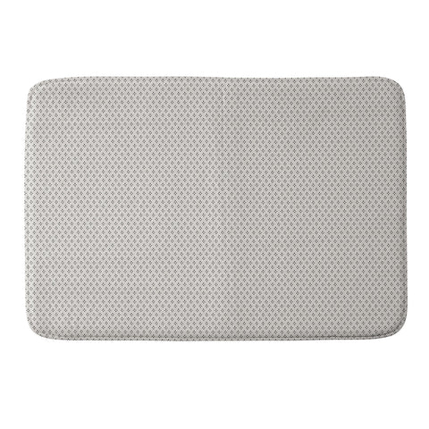 DENY Designs Block Print Dot Cream Memory Foam Bath Mat