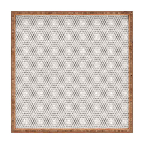DENY Designs Block Print Dot Cream Square Tray