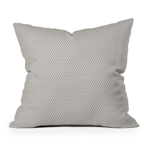 DENY Designs Block Print Dot Cream Outdoor Throw Pillow
