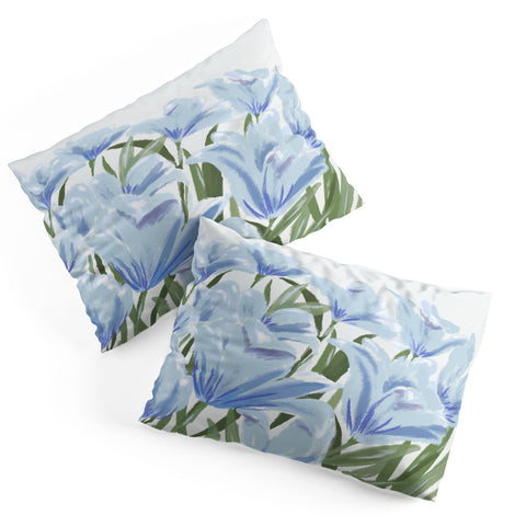 DENY Designs blue blooms Pillow Shams