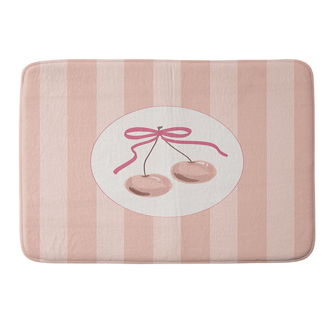 DENY Designs Bow Cherries Memory Foam Bath Mat