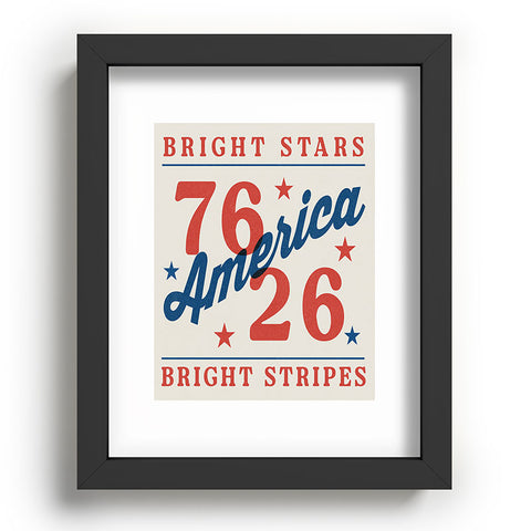 DENY Designs Bright Stars Bright Stripes Recessed Framing Rectangle