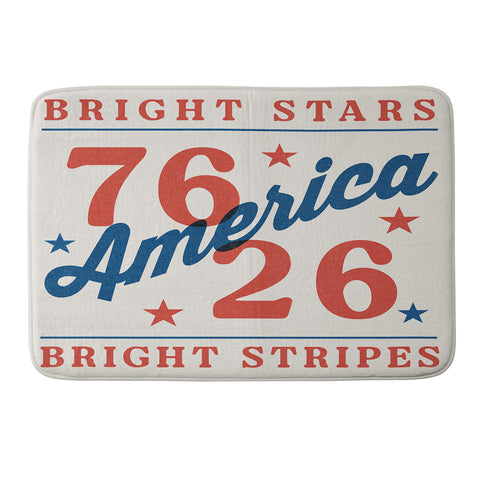DENY Designs Bright Stars Bright Stripes Memory Foam Bath Mat