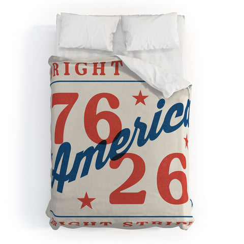 DENY Designs Bright Stars Bright Stripes Duvet Cover