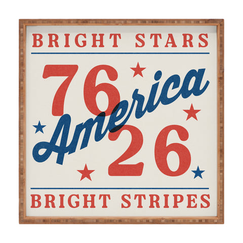 DENY Designs Bright Stars Bright Stripes Square Tray