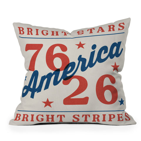 DENY Designs Bright Stars Bright Stripes Outdoor Throw Pillow