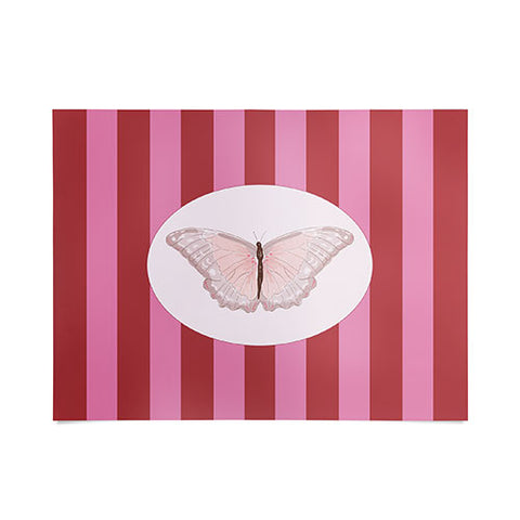 DENY Designs butterfly stripes Poster