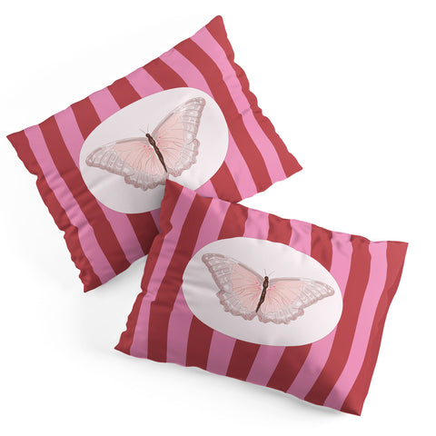 DENY Designs butterfly stripes Pillow Shams